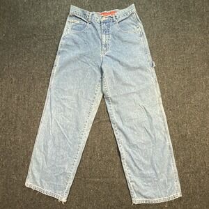 VTG Revolt Carpenter Workwear Outdoors Blue Jeans Women's Sz 9/10 Denim